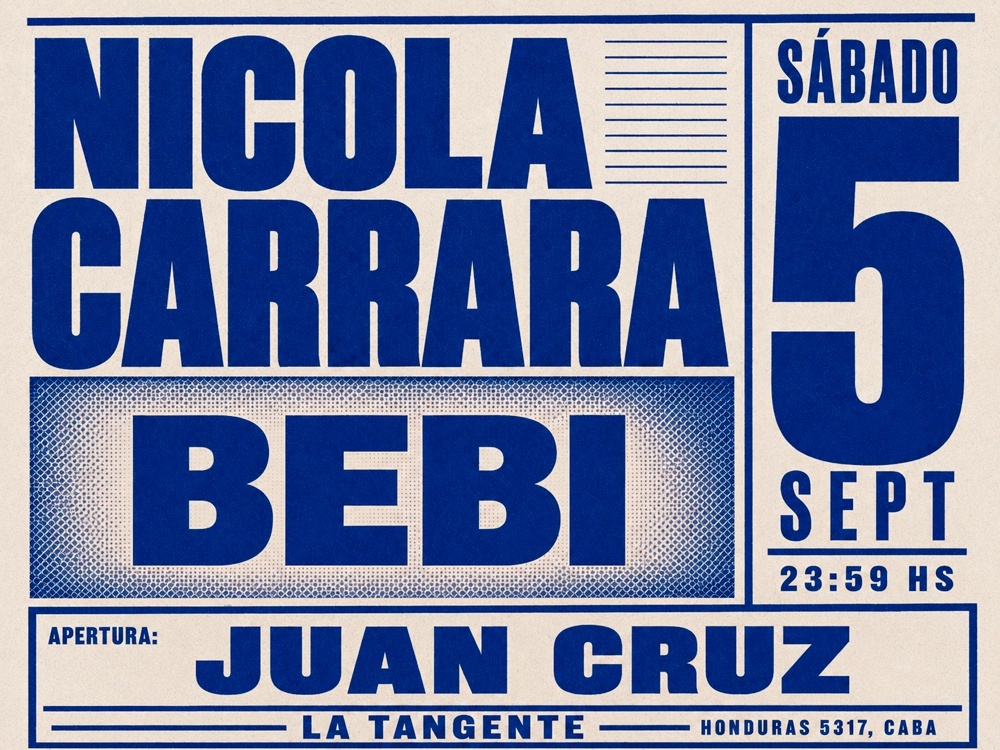 Nicola Carrara + BEBI + Juan Cruz