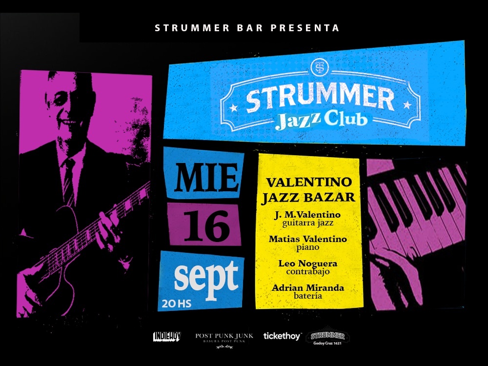Valentino jazz Bazar en Strummer Jazz Club